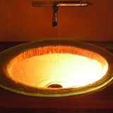 sink + box 3,glass, wood