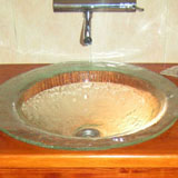 sink + box 3,glass, wood